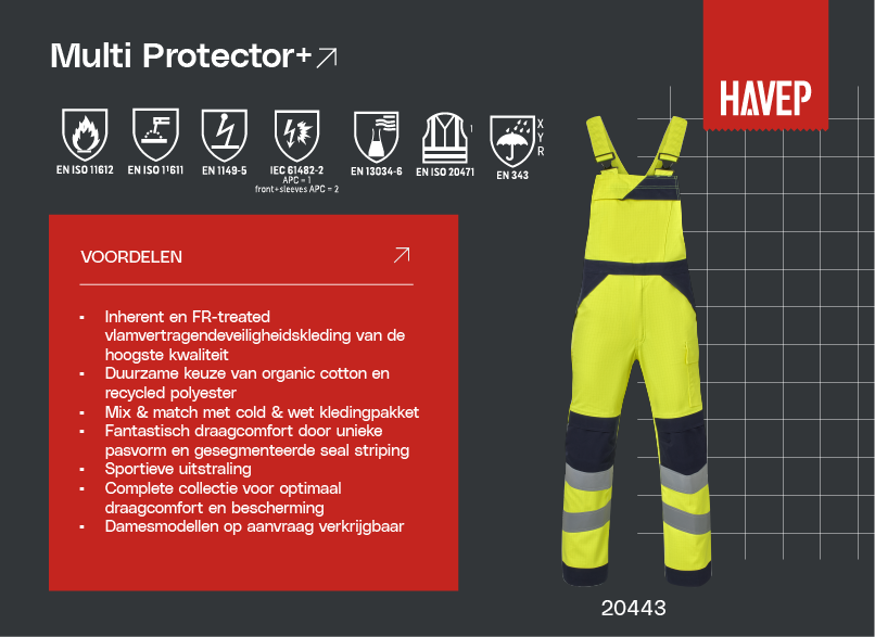 Amerikaanse overall Multi Protector+