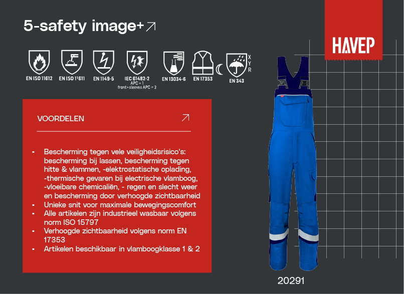 Amerikaanse overall 5-safety image+